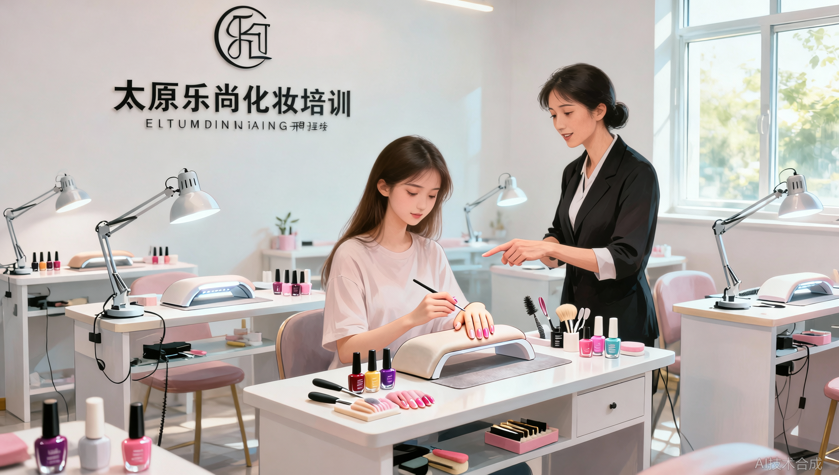 太原乐尚化妆培训的美甲课程包含哪些内容&mdash;&mdash;从基础到店铺运营全梳理