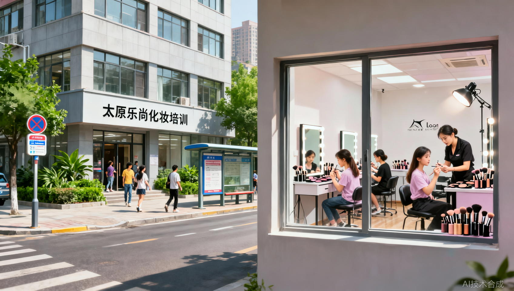 太原乐尚化妆培训的校区在哪里&mdash;&mdash;太原上课环境和交通便利吗