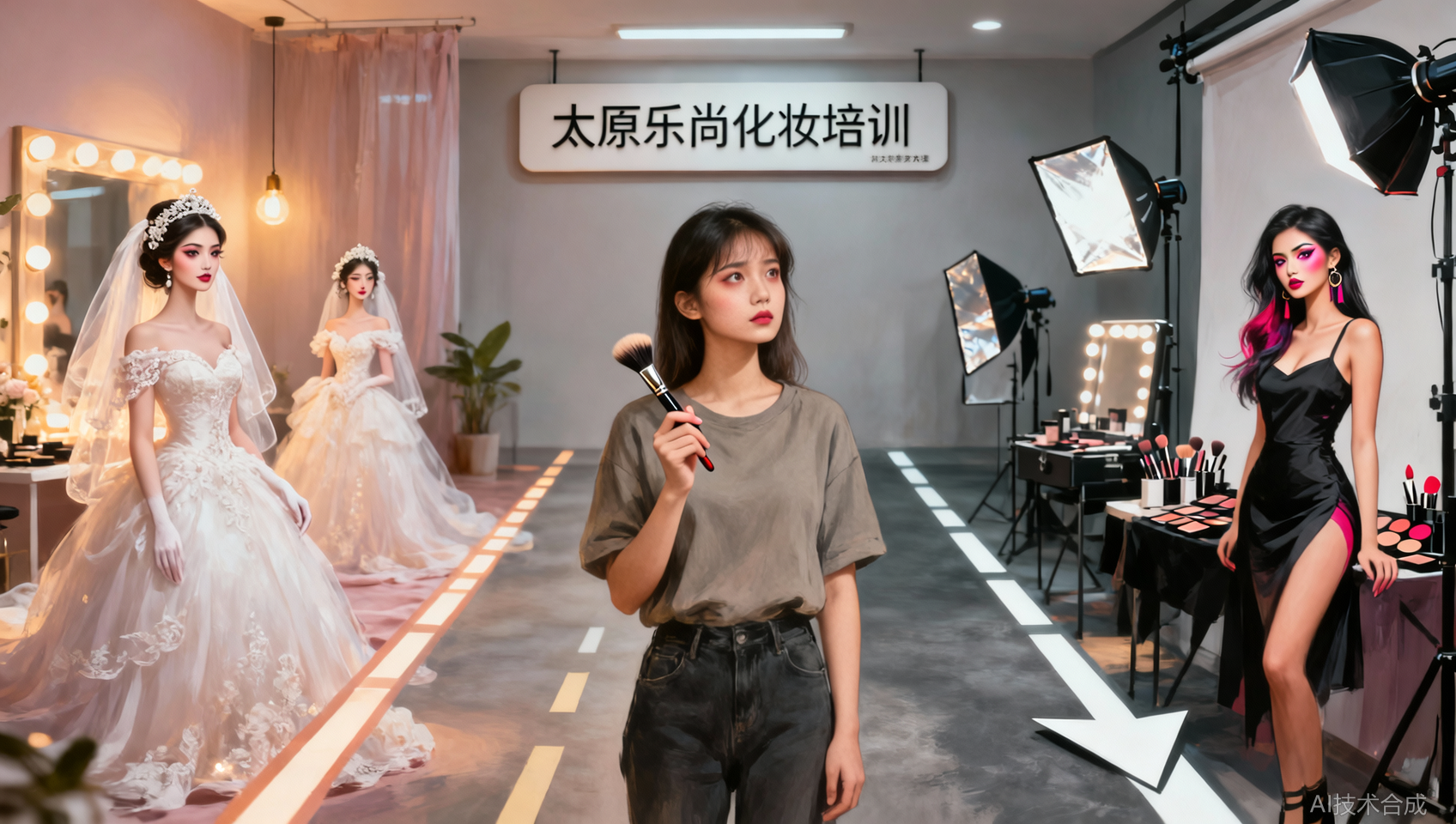 太原乐尚化妆培训有哪些课程&mdash;&mdash;新娘全能班和影楼大师班有什么区别