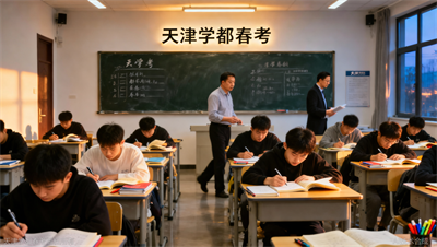被天津学都春考的学习氛围震撼了，早晚自习大家都在拼命学，想不进步都难
