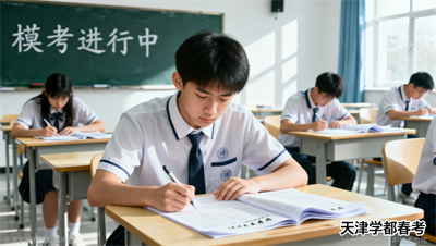 天津学都春考的模拟考试太逼真了，正式考试一点都不慌，心态稳了