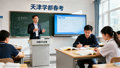 天津学都春考实行双师教学，主讲老师授课 助教全天答疑，问题不过夜