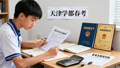 春考技能证书是考中级还是初级？天津学都春考帮你算清楚不同等级的分数账