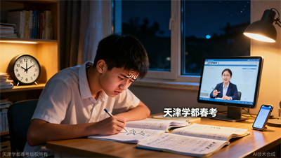 感谢天津学都春考的助教老师，晚上11点还在答疑，真的很感动