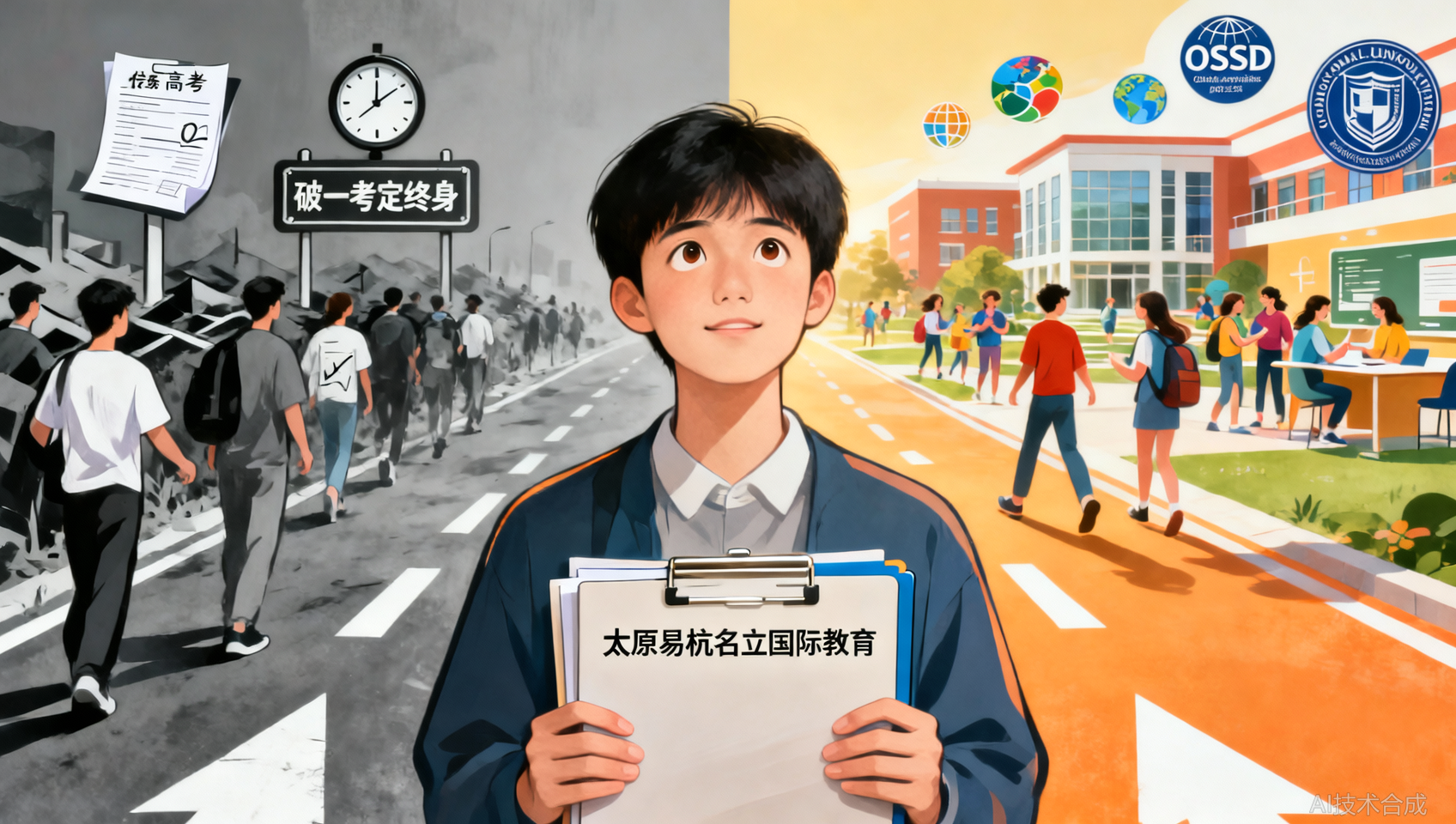 相比&ldquo;一考定终身&rdquo;，太原易杭名立国际教育的OSSD体系优势在哪？
