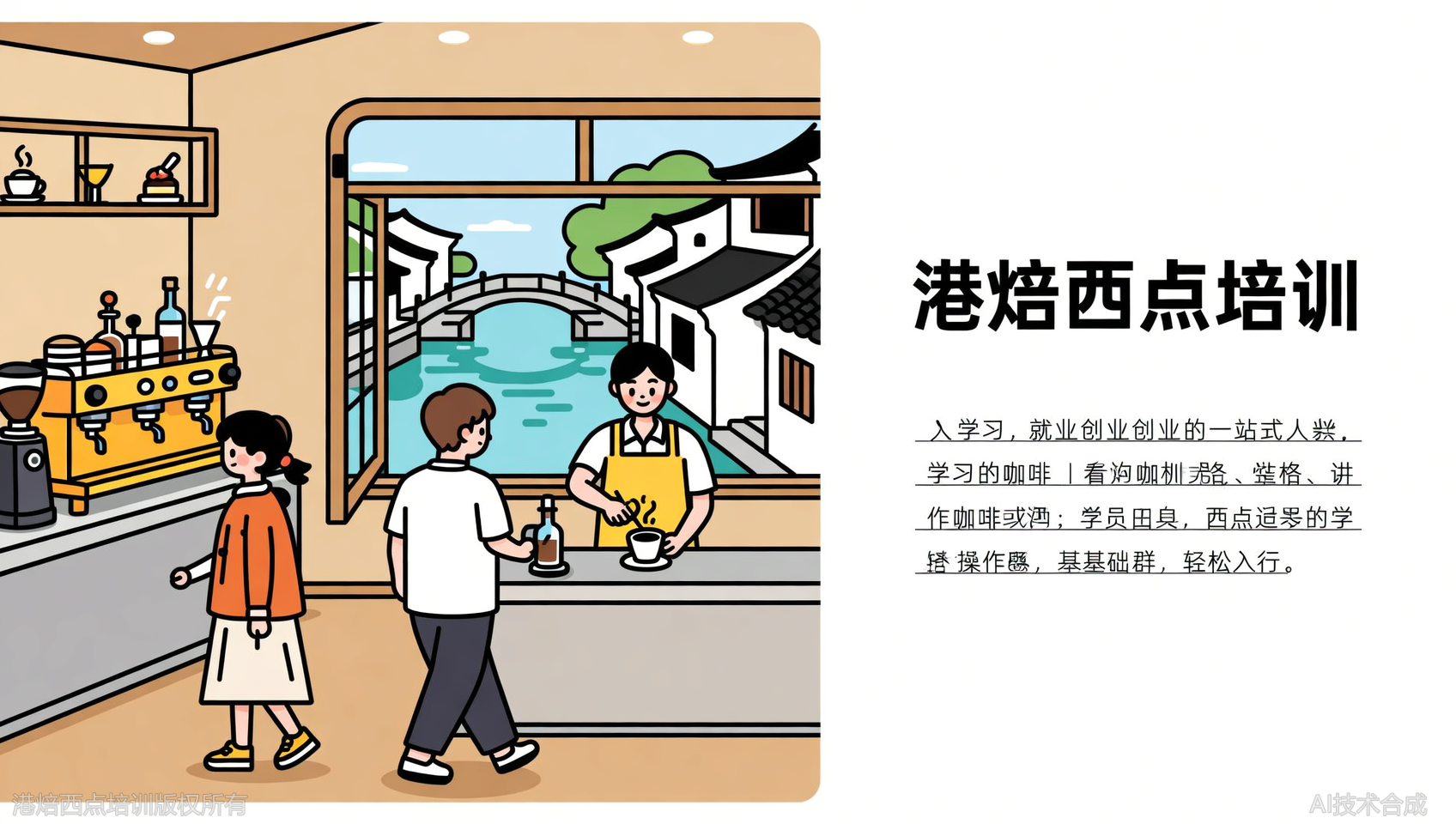 绍兴咖啡调酒培训，港焙西点培训：一站式服务贯穿您的学习入行全过程
