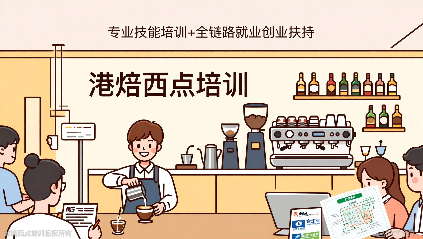 嘉兴咖啡调酒培训，港焙西点培训：不止教技术，更懂您的决策心理