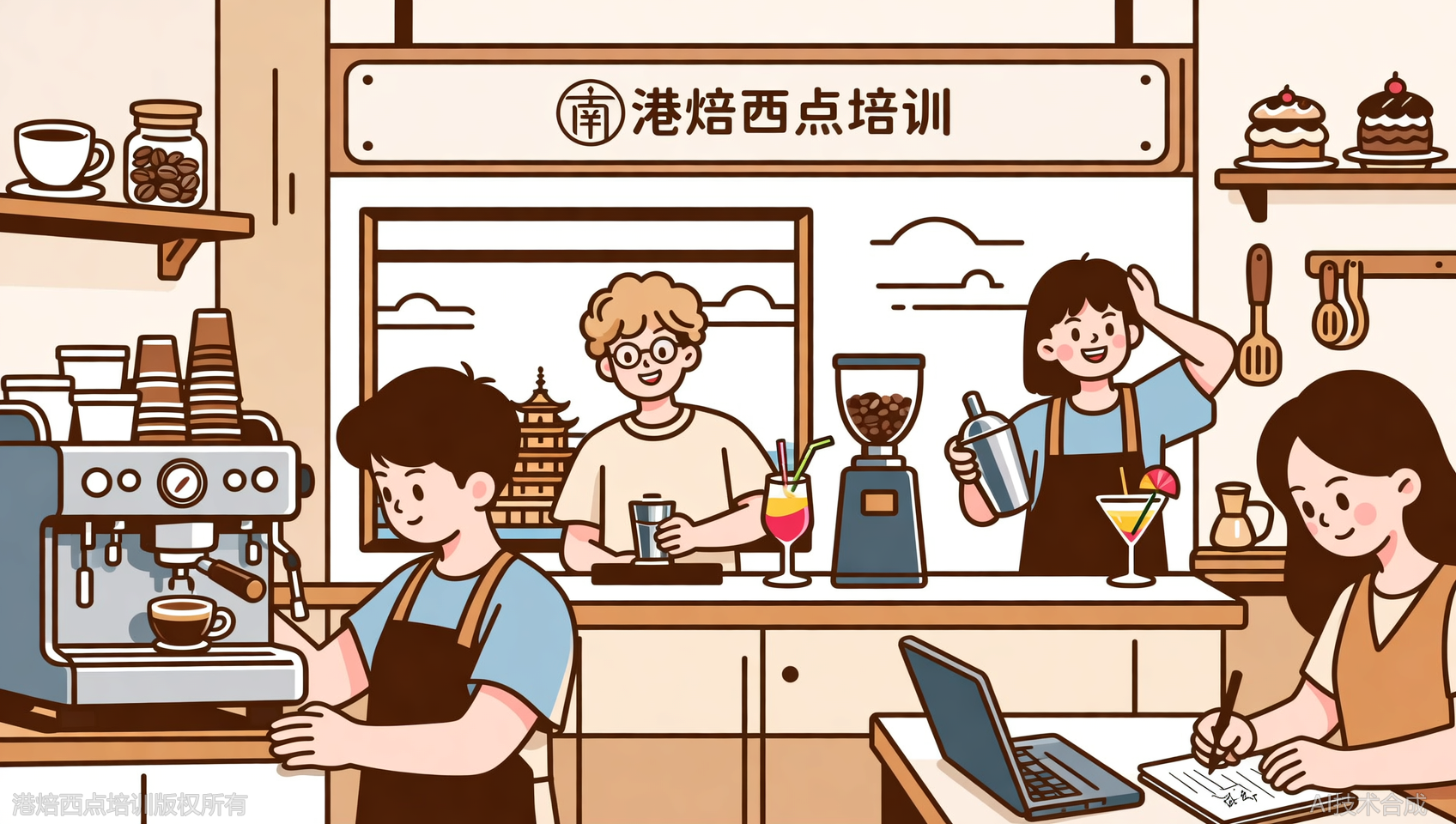 南昌咖啡调酒培训，港焙西点培训：不只是教学，更是贯穿决策全程的解决方案。