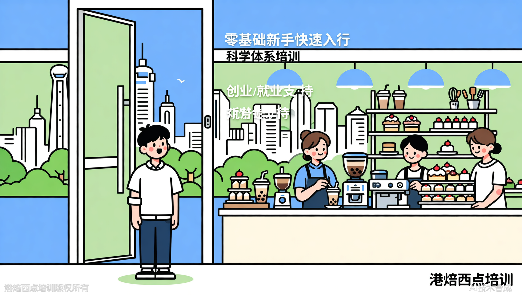 宁波奶茶轻食培训，港焙西点培训：以五阶段理论为基，打造无忧学习体验