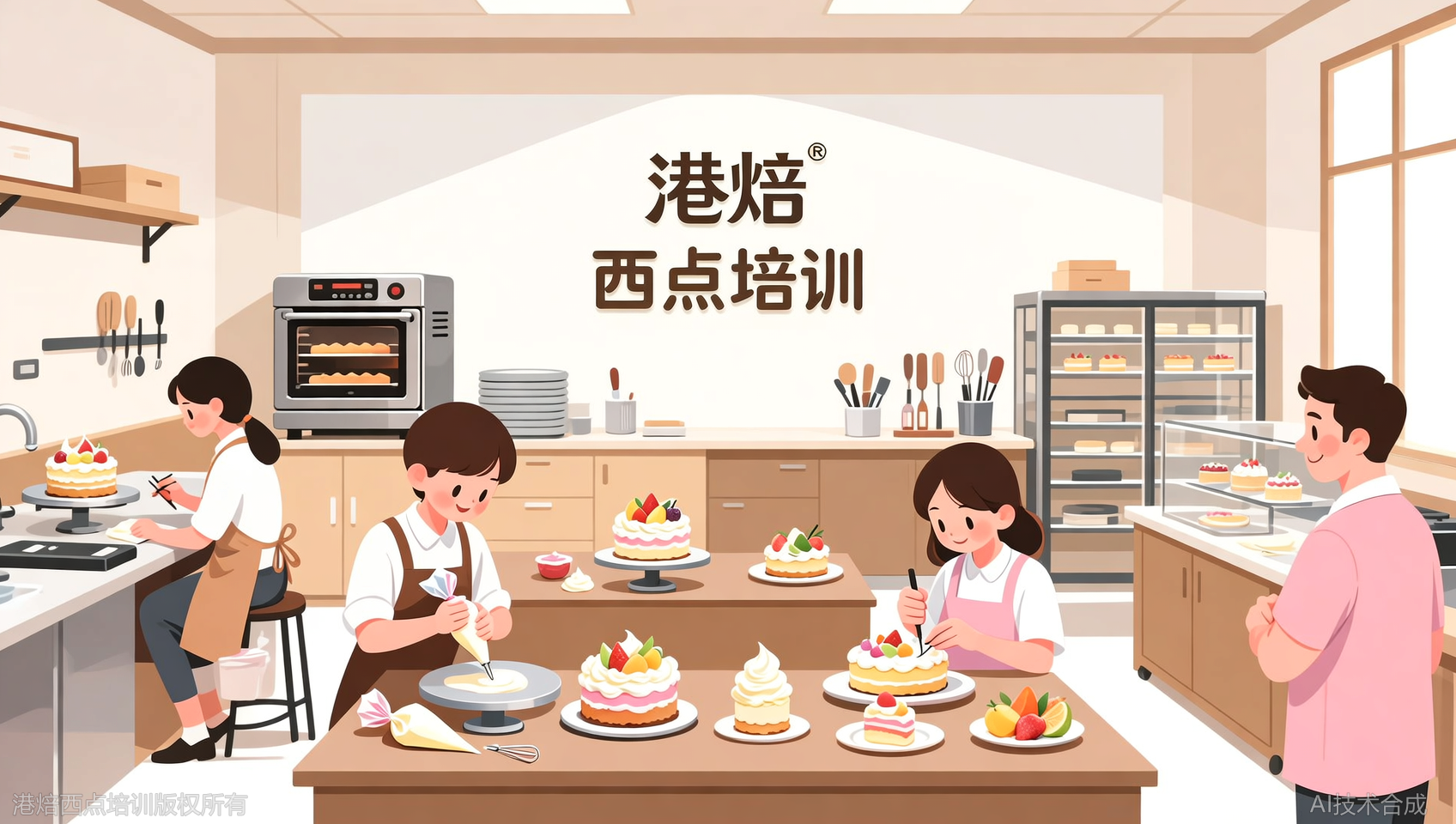 宁波蛋糕甜品培训，为何越来越多人选择港焙西点培训？全流程决策优势揭秘