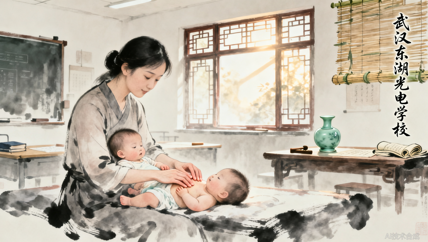 宝妈创业好选择！武汉东湖光电学校小儿推拿班，7天掌握感冒发烧辨证调理方法