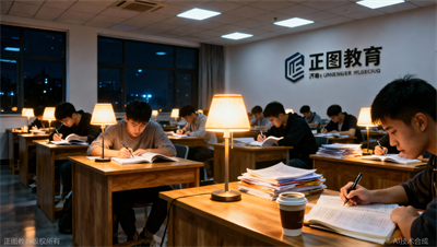 凌晨一点的济南正图公考自习室，我永远忘不了那盏灯