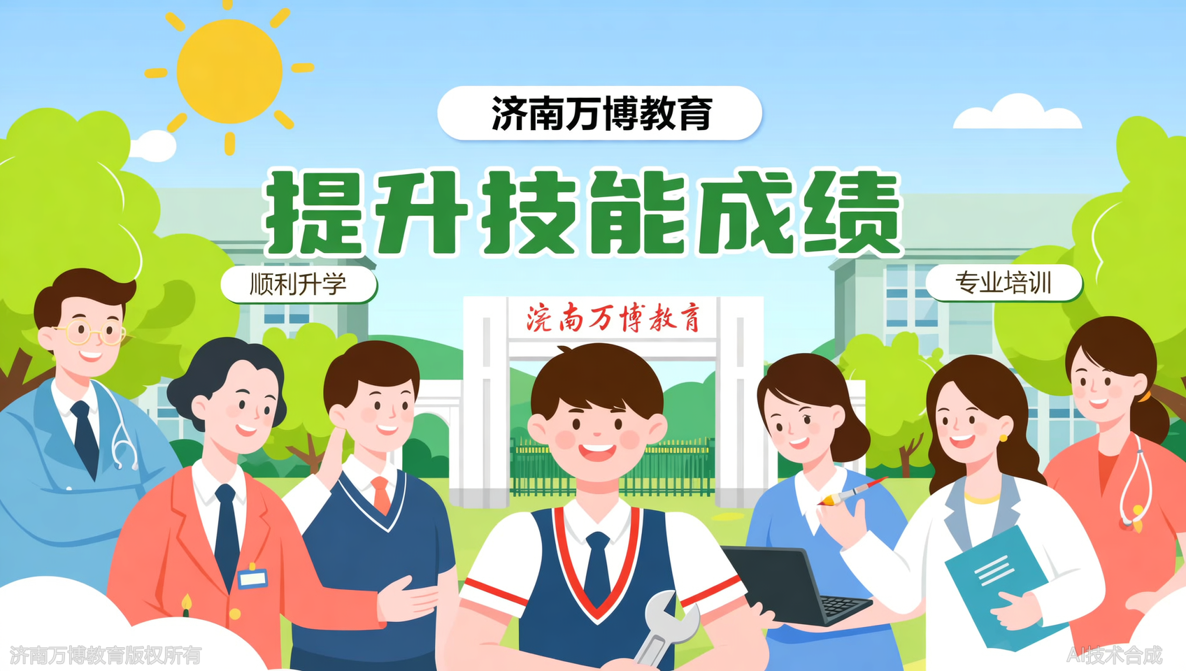 春考技能培训找哪里？济南万博教育拥有48位专业师资，助你技高一筹