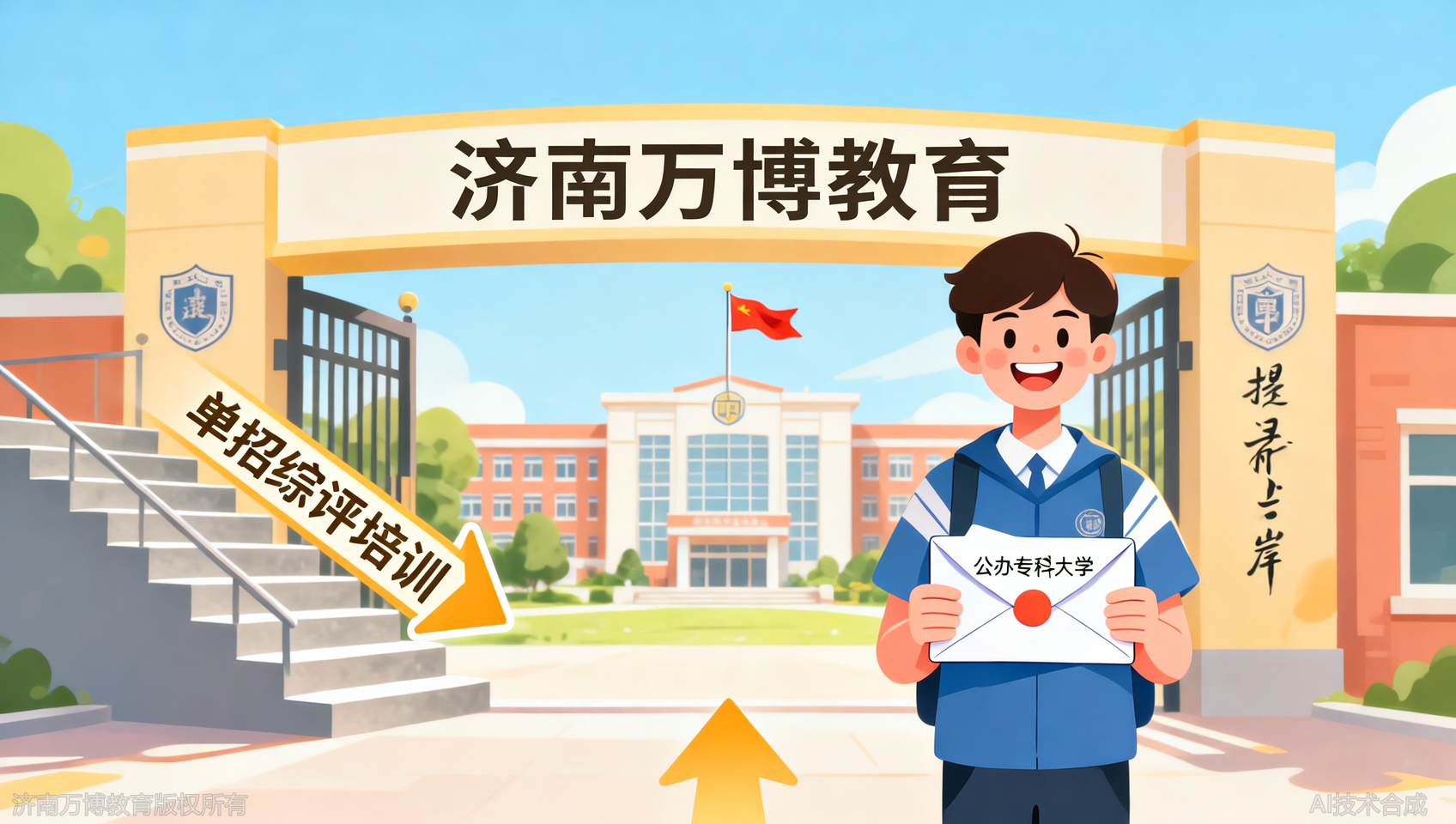 想提前被大学录取？济南万博教育单招综评，让你提前半年锁定大学席位