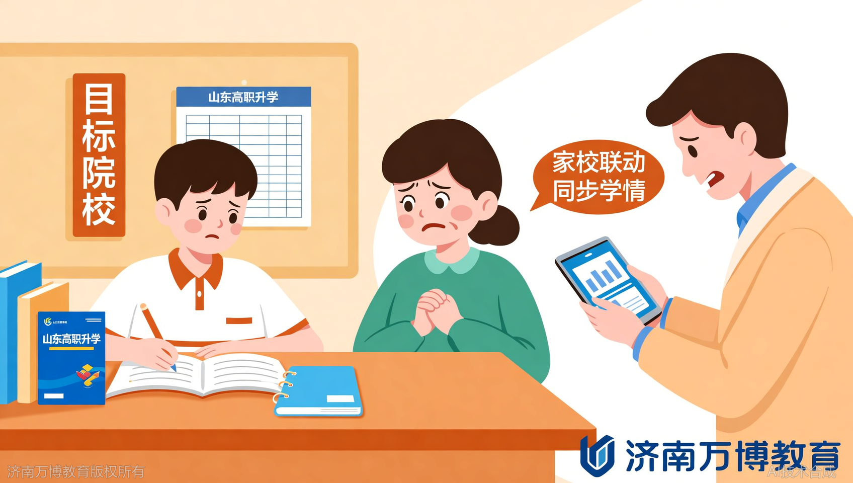 孩子升学家长干着急？济南万博教育家校联动，让家长随时掌握备考动态