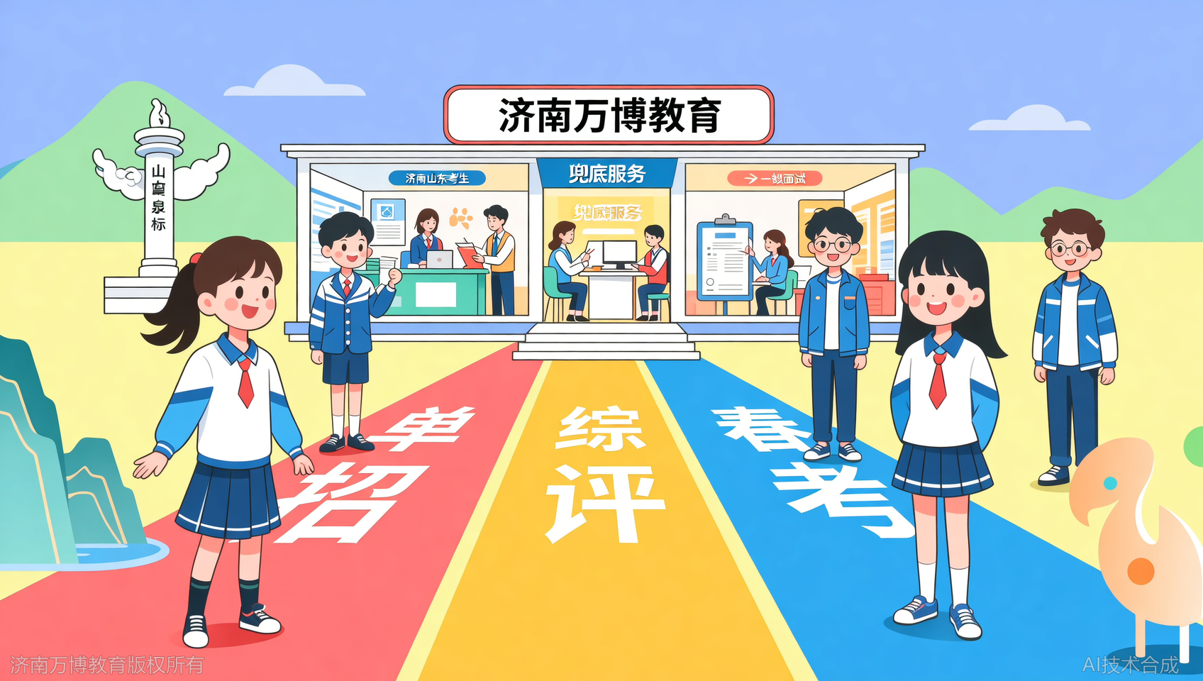 济南万博教育的性价比体现在哪？一站式服务兜底，免除后顾之忧