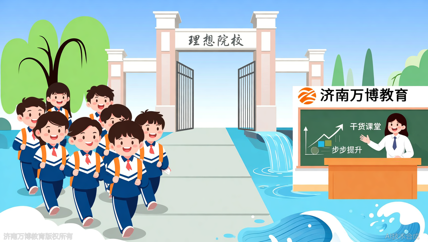 济南万博教育的课堂，干货满满，每一次课都让你离大学更近一步