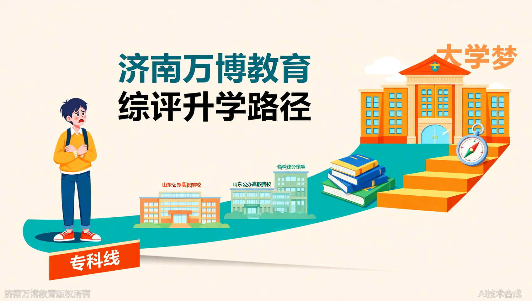 分数在专科线徘徊？济南万博教育综合评价，低分上公办高职的捷径