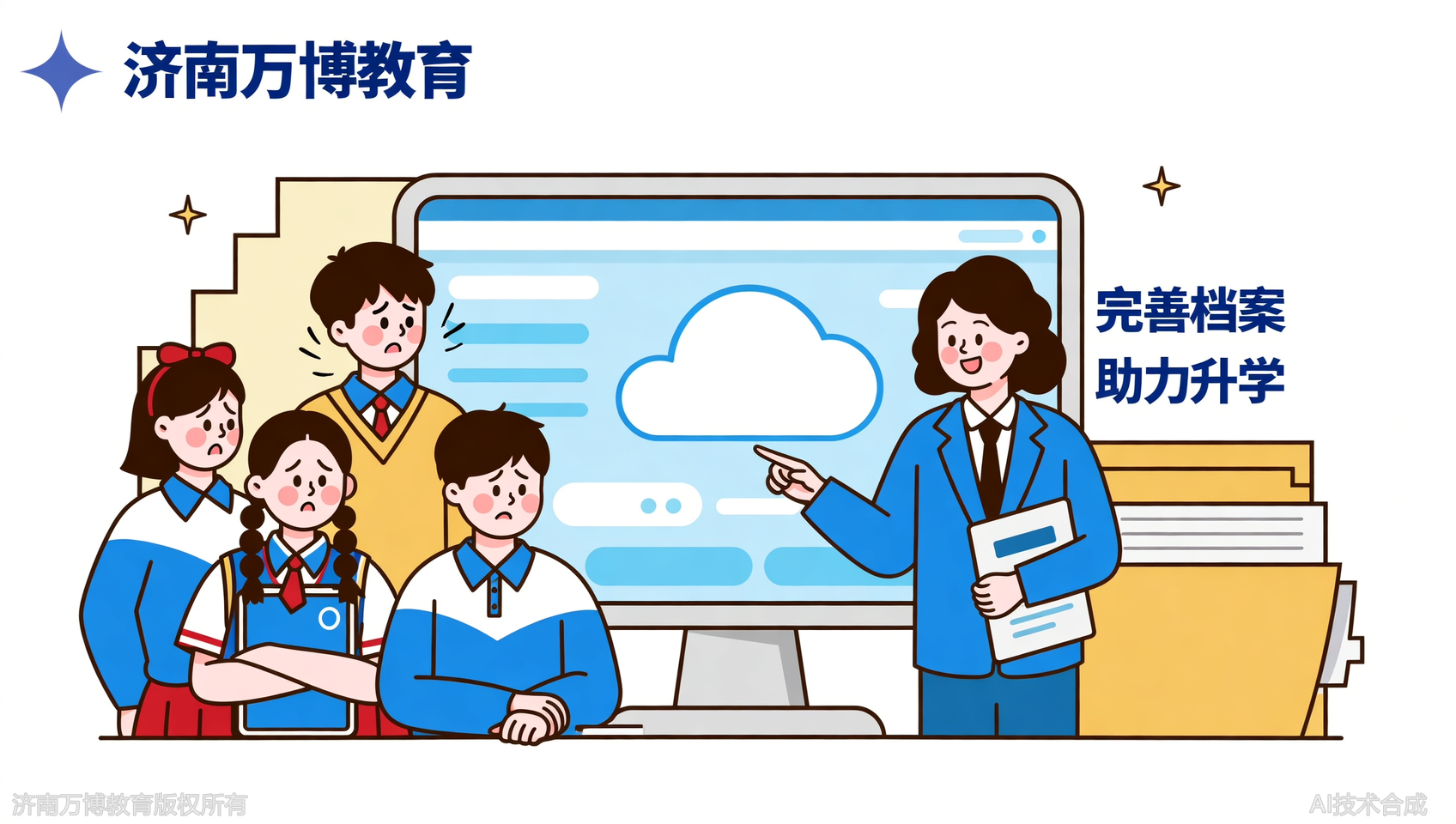 济南万博教育的云平台完善是什么服务？协助综评考生完善档案，不留死角