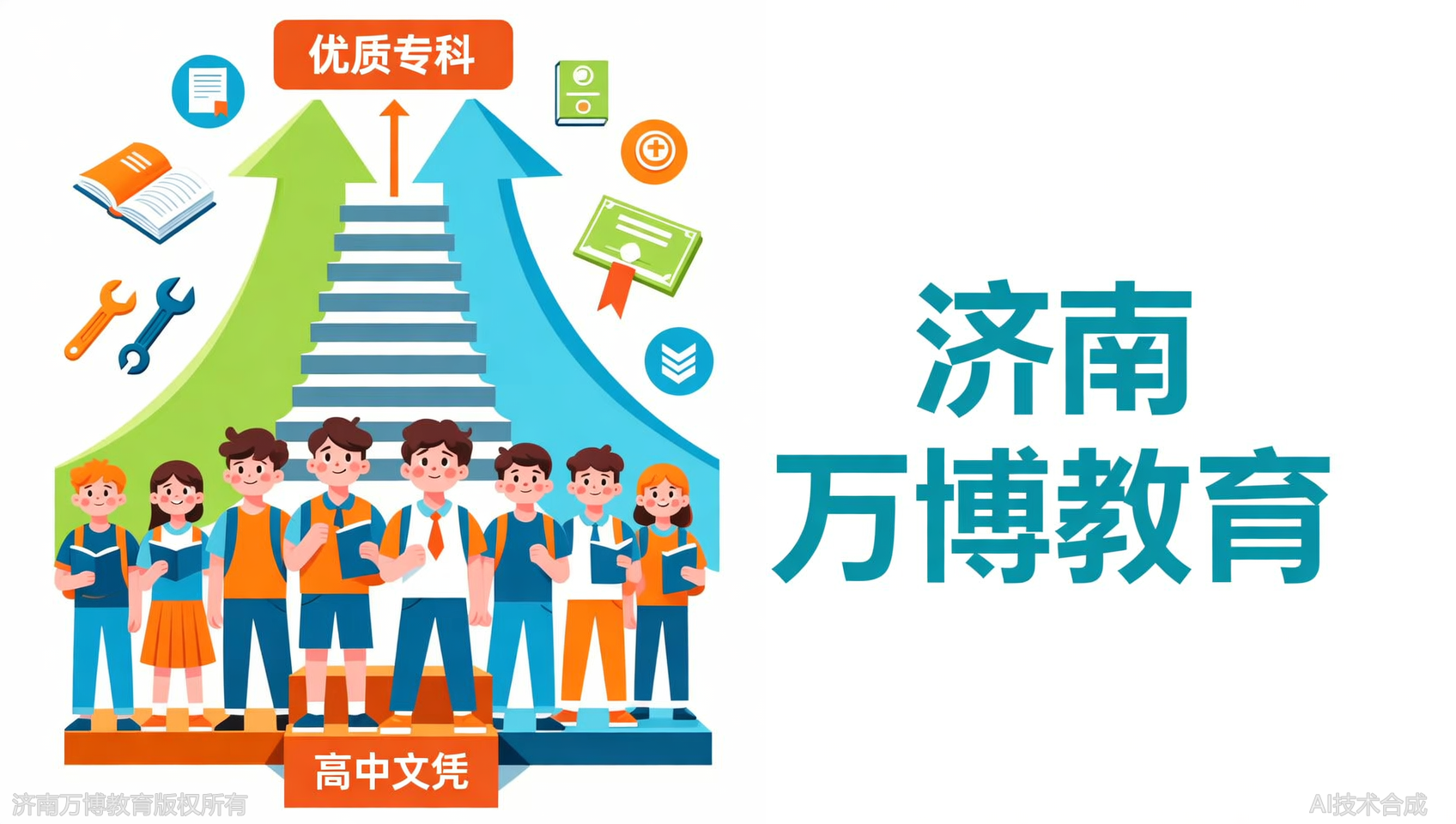 不甘心只拿高中文凭？济南万博教育助你录取优质专科，学历技能双丰收