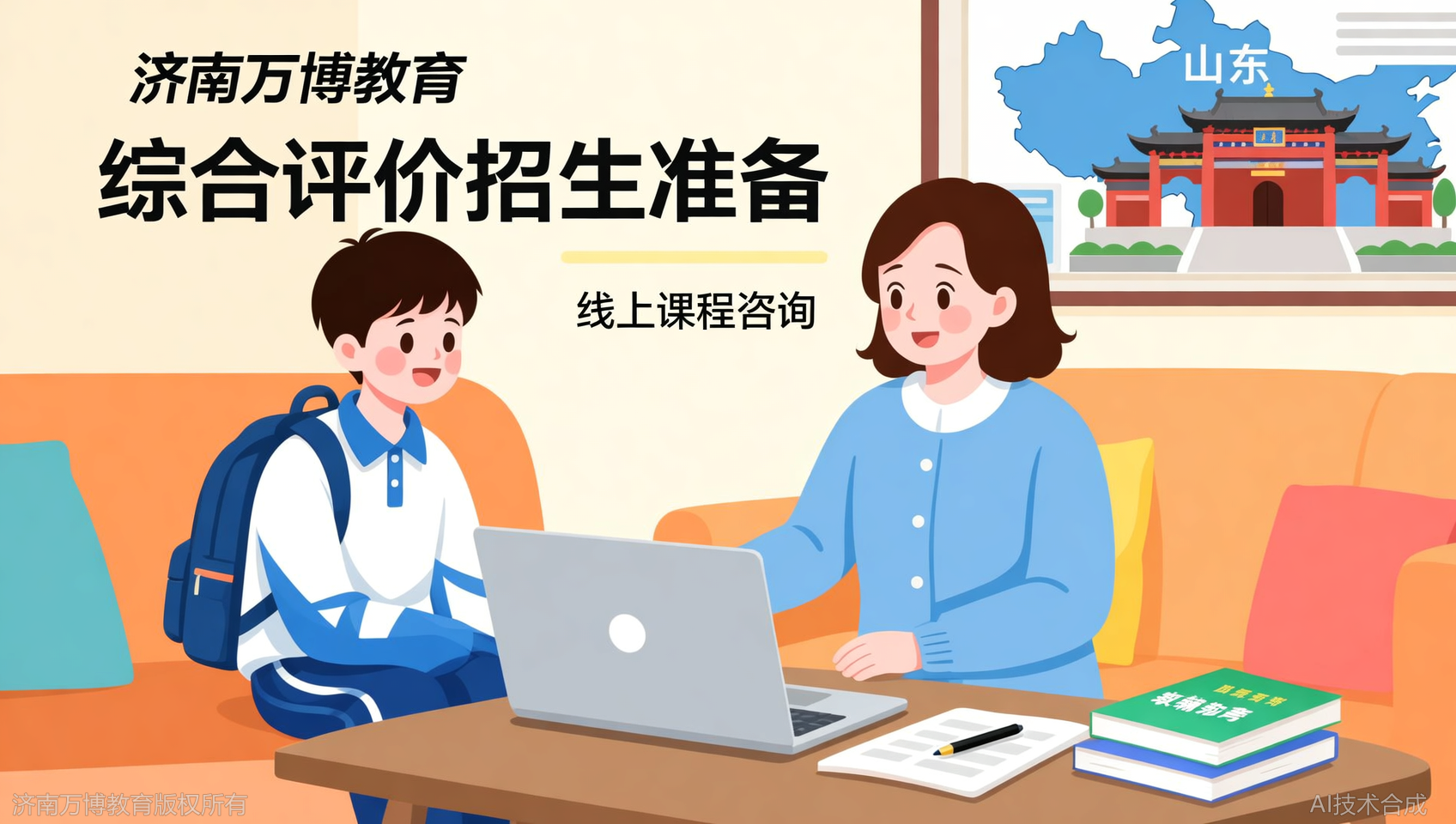 济南万博教育有线上课吗？综评课程线上线下同步，满足不同学生需求