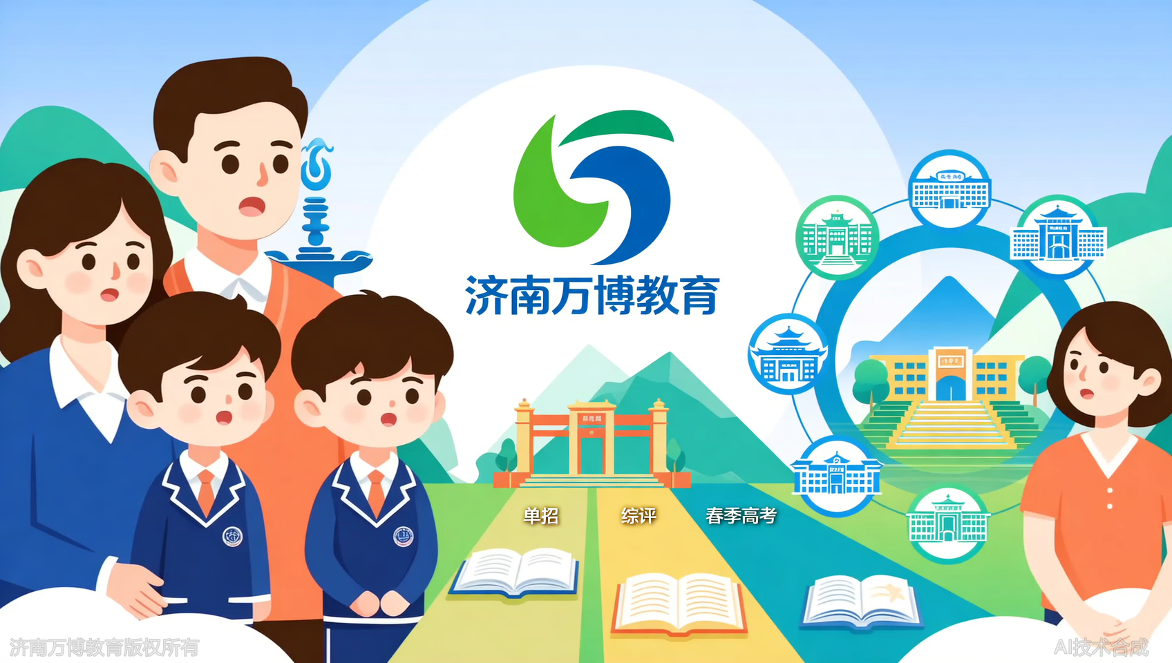 听说济南万博教育有合作院校？与省内多所高校关系良好，输送渠道广