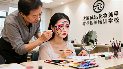 舞台彩绘妆怎么画？蝴蝶线与花钿的画法练习