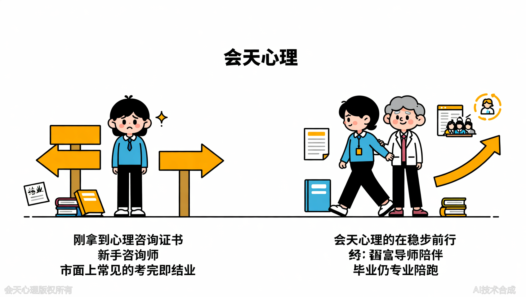 同样是考证培训，会天心理凭什么能让学员毕业后依然享受专业陪跑？