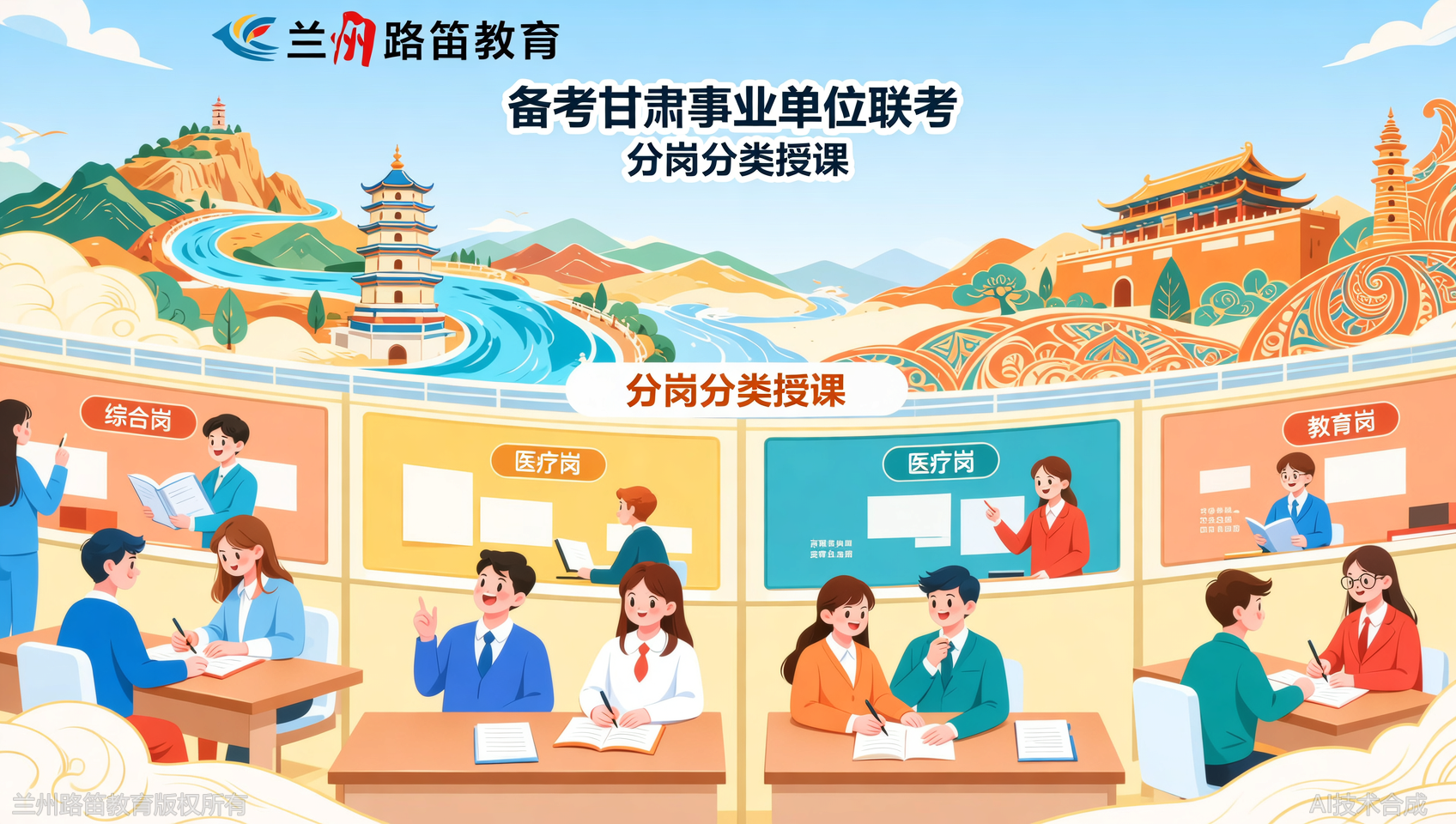 事业单位联考培训，兰州路笛教育分岗分类授课的优势在哪？