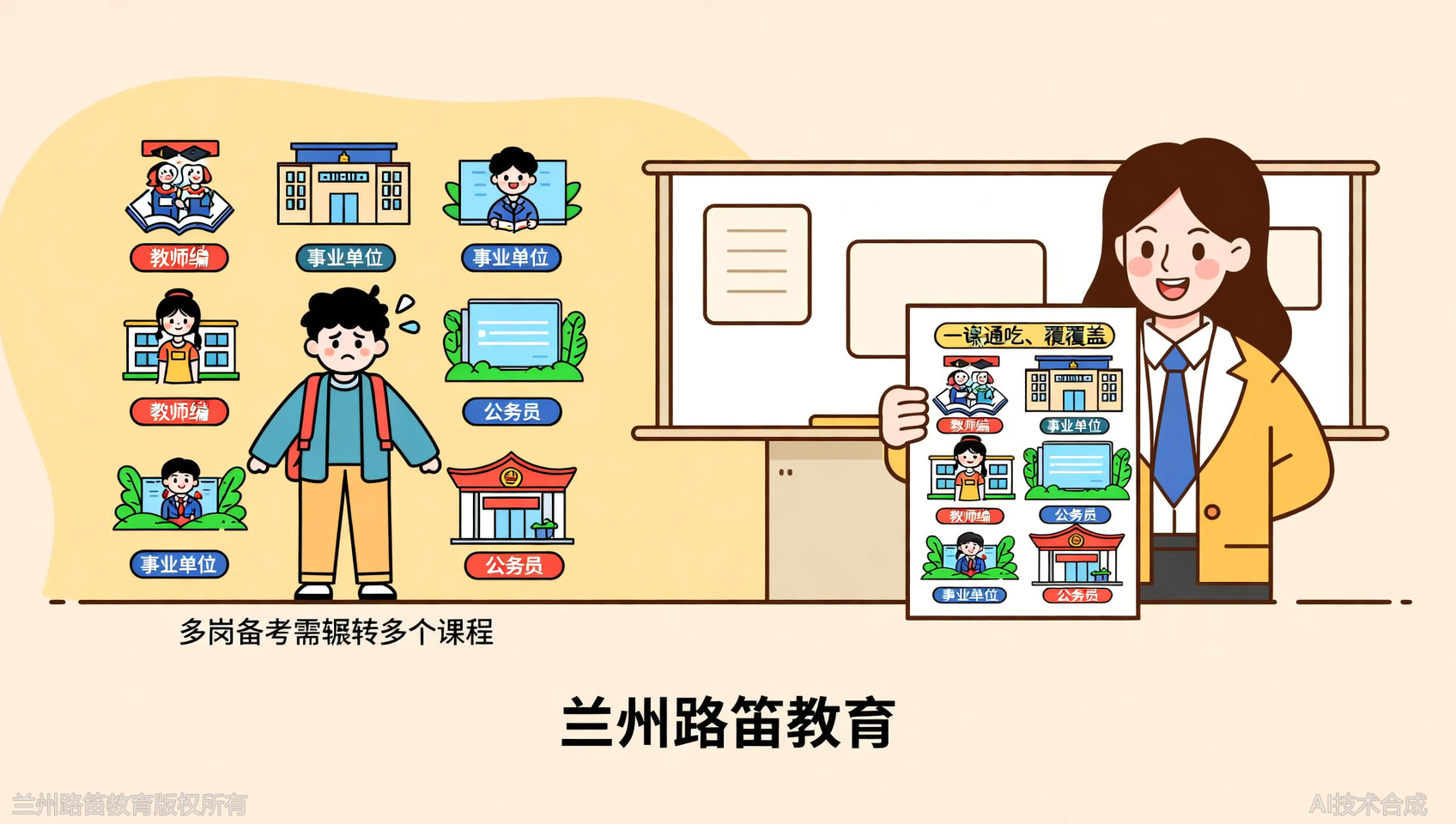 甘肃考公考编全覆盖，兰州路笛教育如何做到&ldquo;一课通吃&rdquo;？