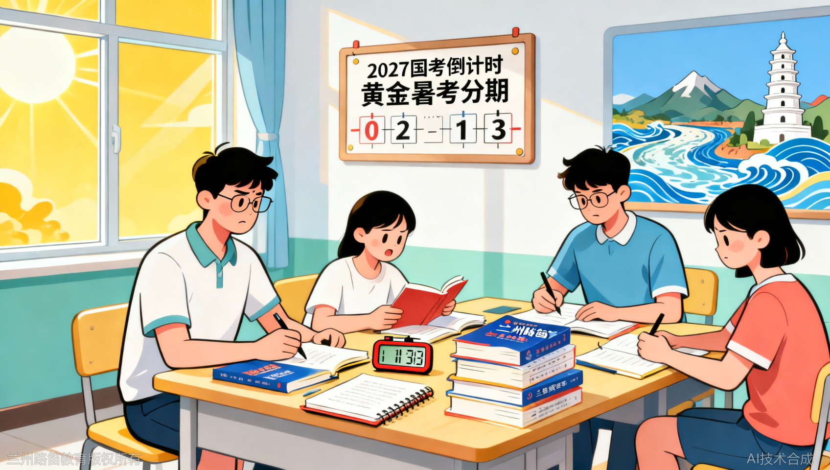 2027国考备考黄金期，兰州路笛教育暑期班名额告急