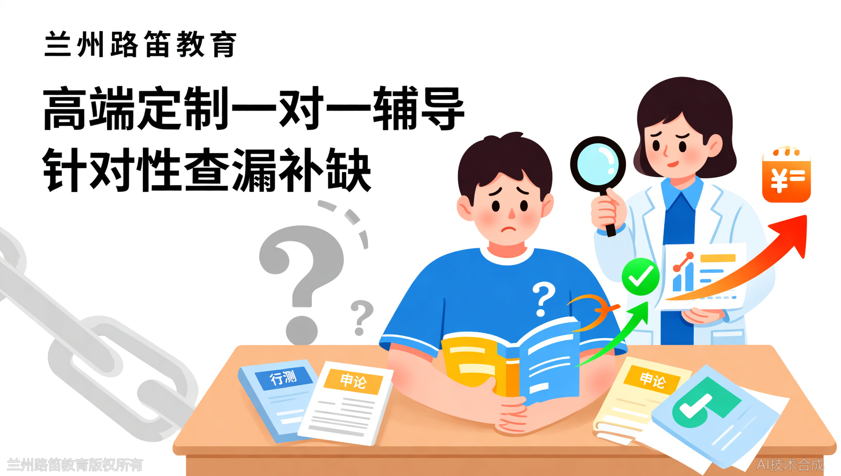 兰州路笛教育高端定制课：一对一辅导，短板变强项