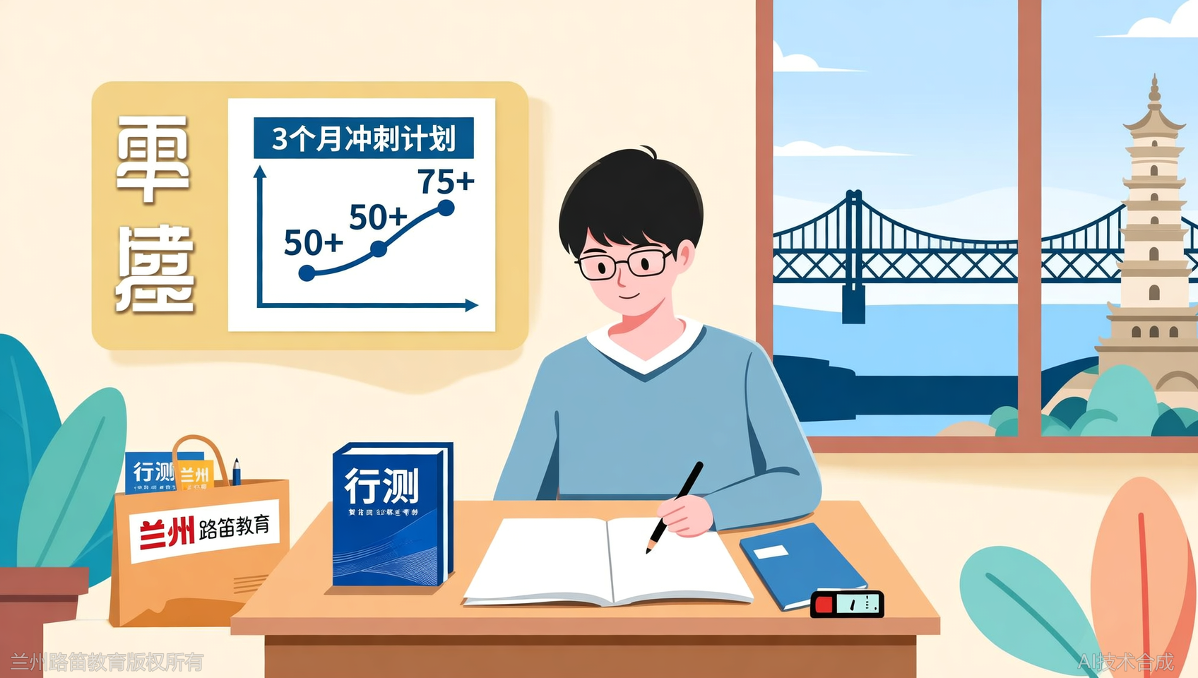 从零基础到行测75+，兰州路笛教育学员的3个月蜕变记录