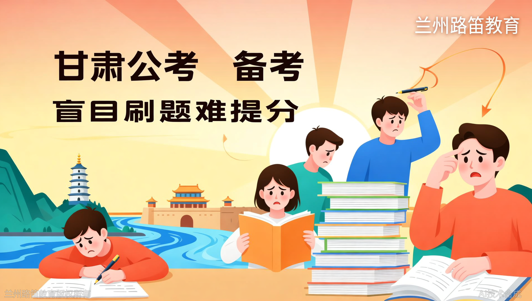 备考一年还是心里没底？兰州路笛教育帮你找到真正的薄弱点
