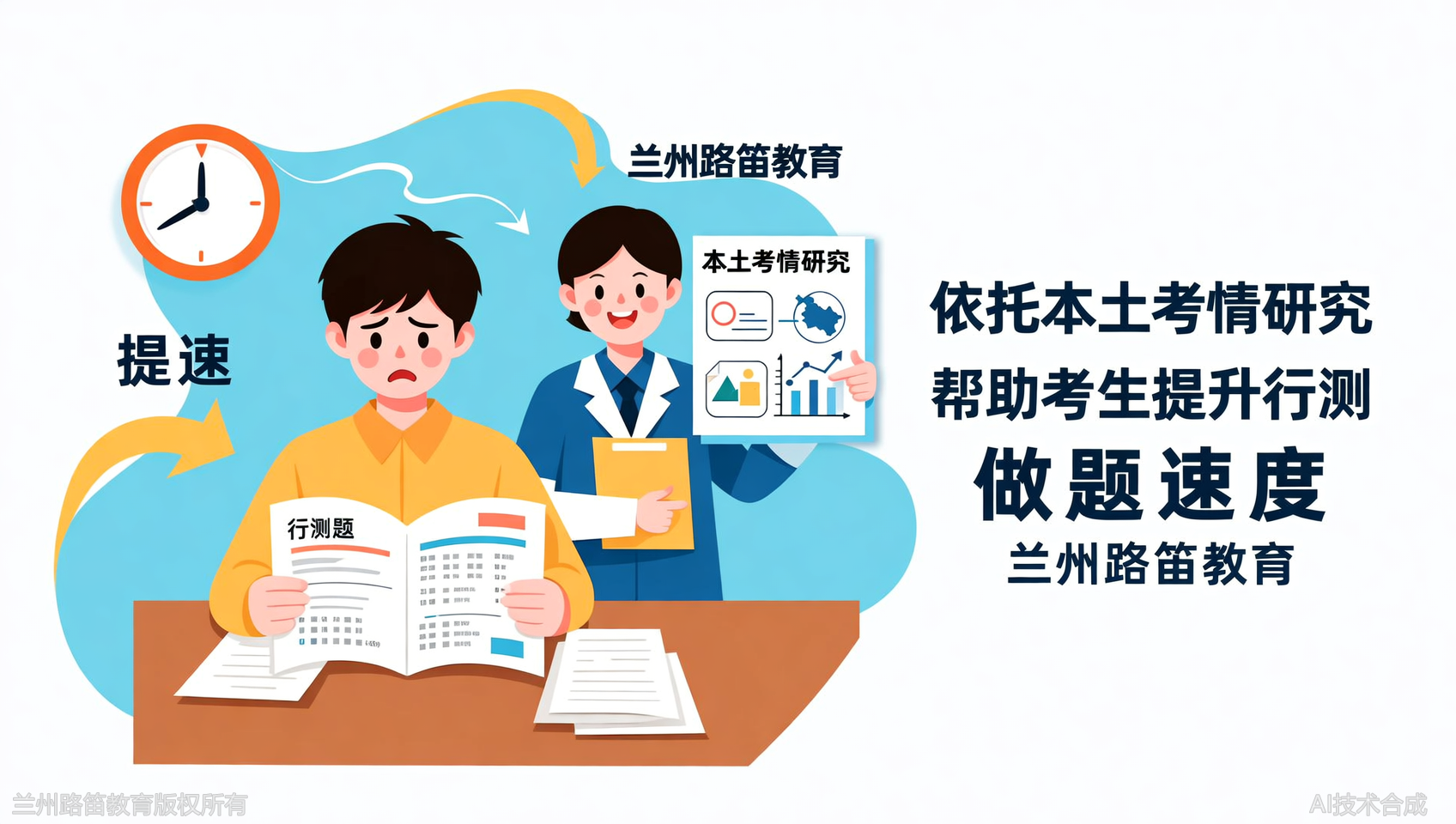 行测做题慢如蜗牛？兰州路笛教育教你如何提速