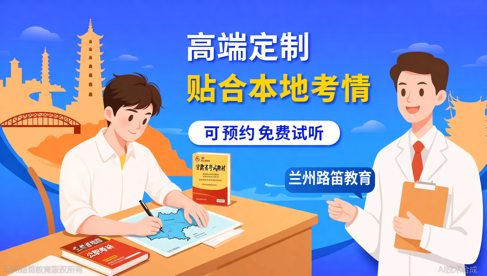 一对一高端定制课，兰州路笛教育现在预约可享免费试听