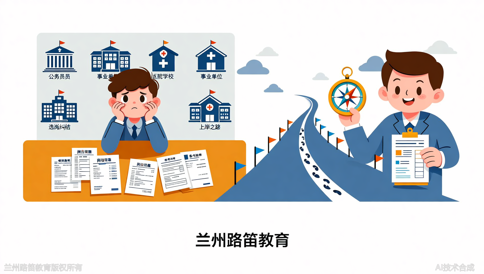 选岗、报考、备考一站式，兰州路笛教育如何做到全程陪伴？