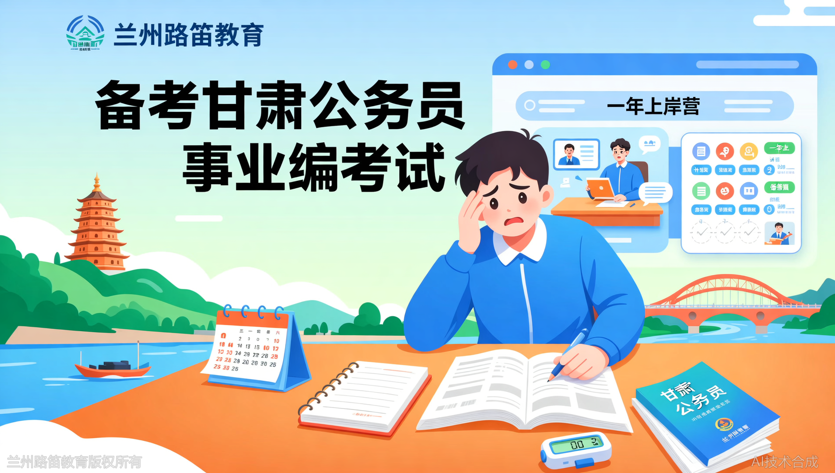 兰州路笛教育一年上岸营：随报随学，现在加入算晚吗？