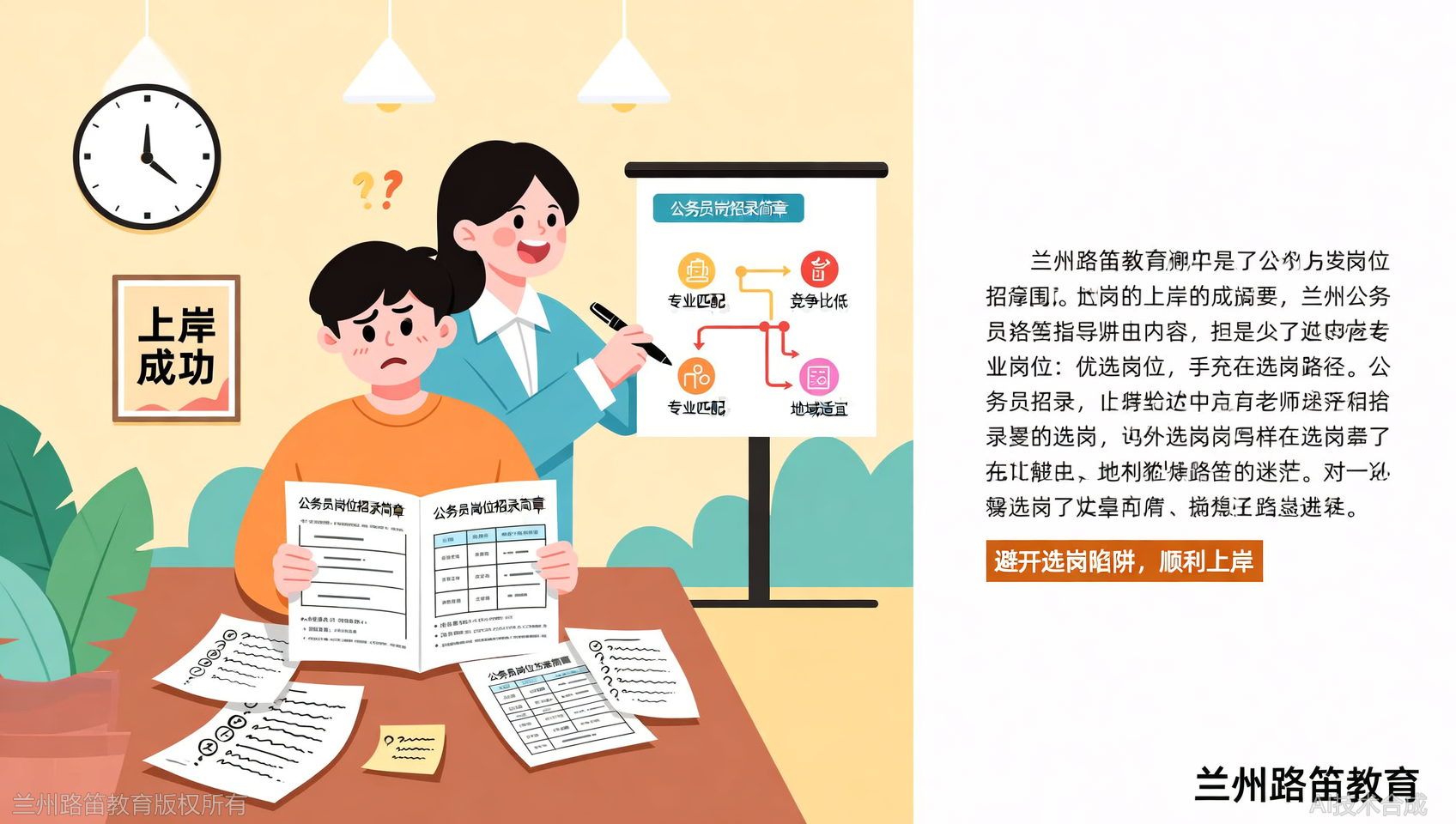 选岗指导哪家强？兰州路笛教育一对一服务凭什么更靠谱？