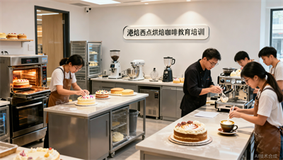 杭州美发培训学校怎么选？港焙国际西点培训学校3000平轻奢实训室，用实力说话