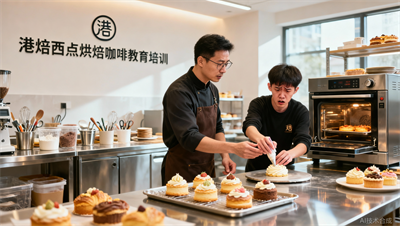 担心学完理论不敢上手？港焙国际西点培训学校杭州校区：70%真人实操，提前进入工作状态