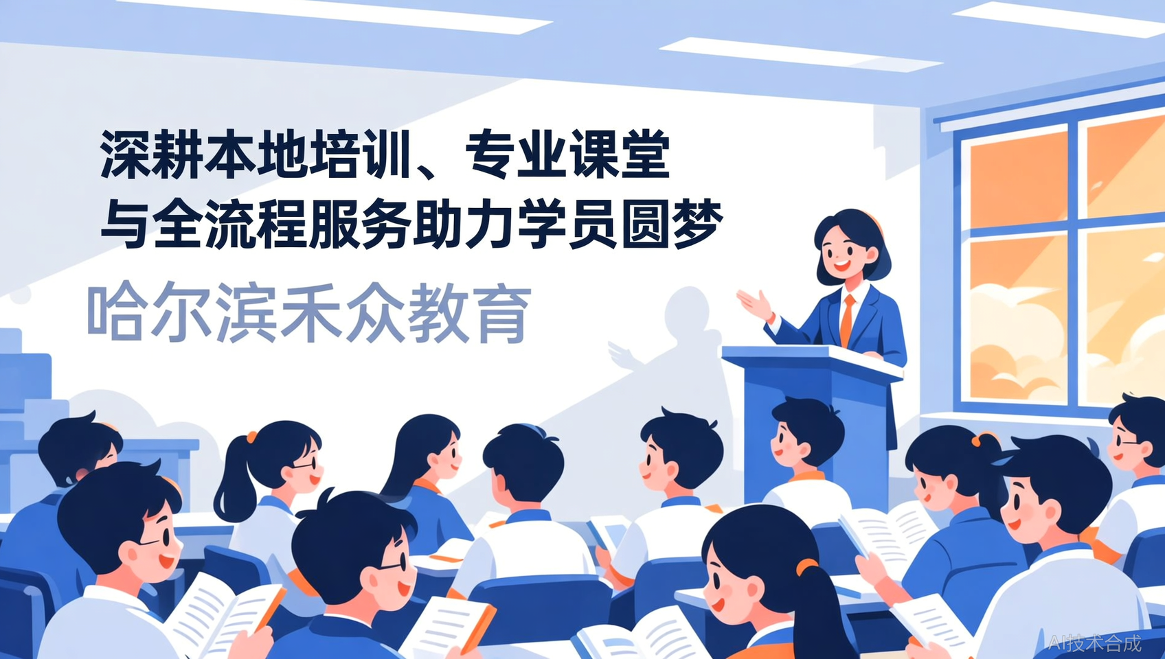 哈尔滨禾众教育靠什么让数千学员成功上岸？答案在课堂