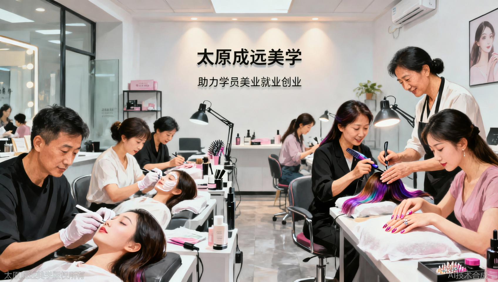 太原成远美学：除了化妆，我们还能教你摄影、皮肤管理、美甲美睫&hellip;