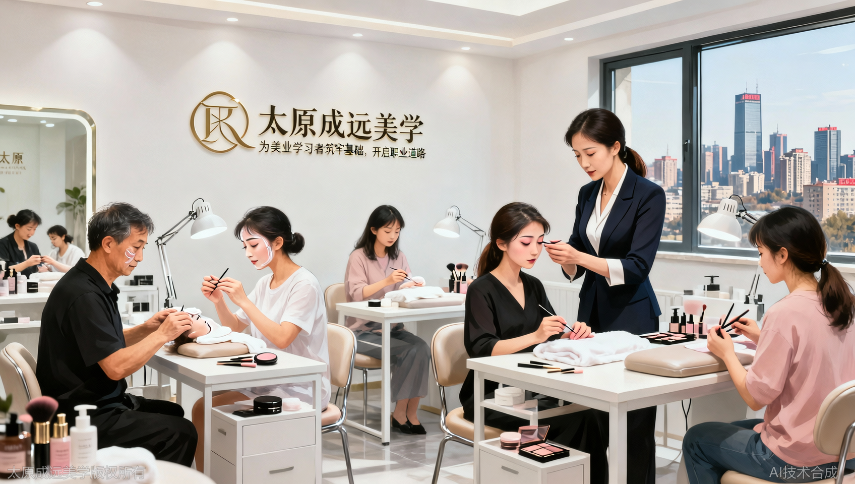 太原成远美学发现：美业风口正盛，但你离专业还差一个正规培训的距离