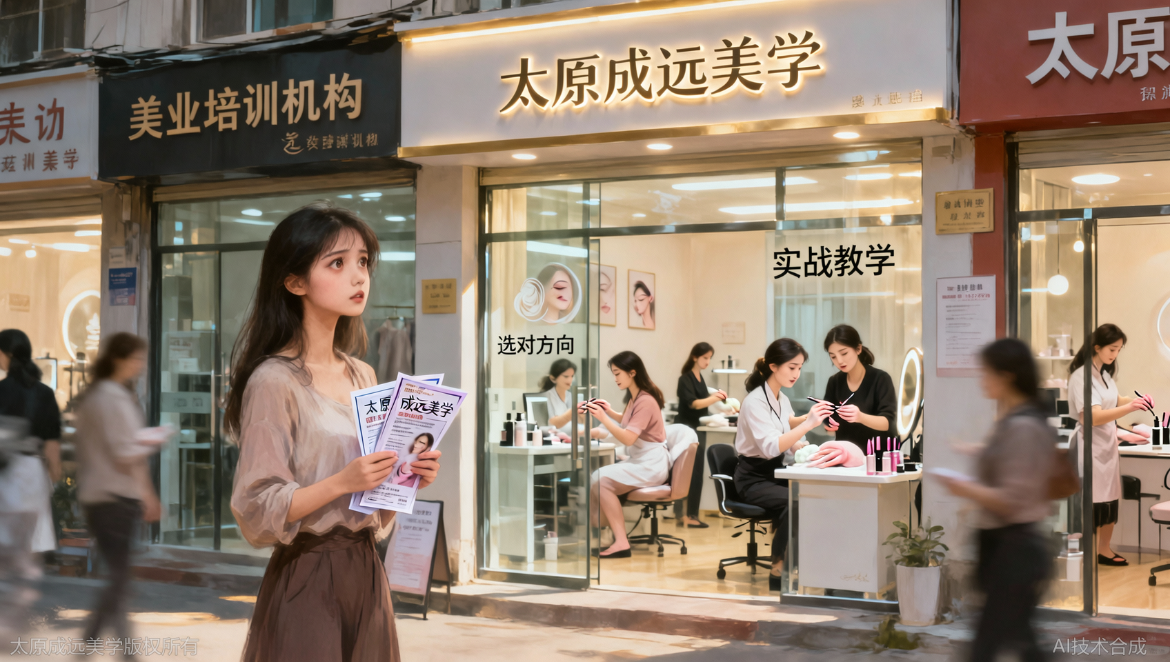 评估再三，为什么最终他们都选择了太原成远美学？答案是实战