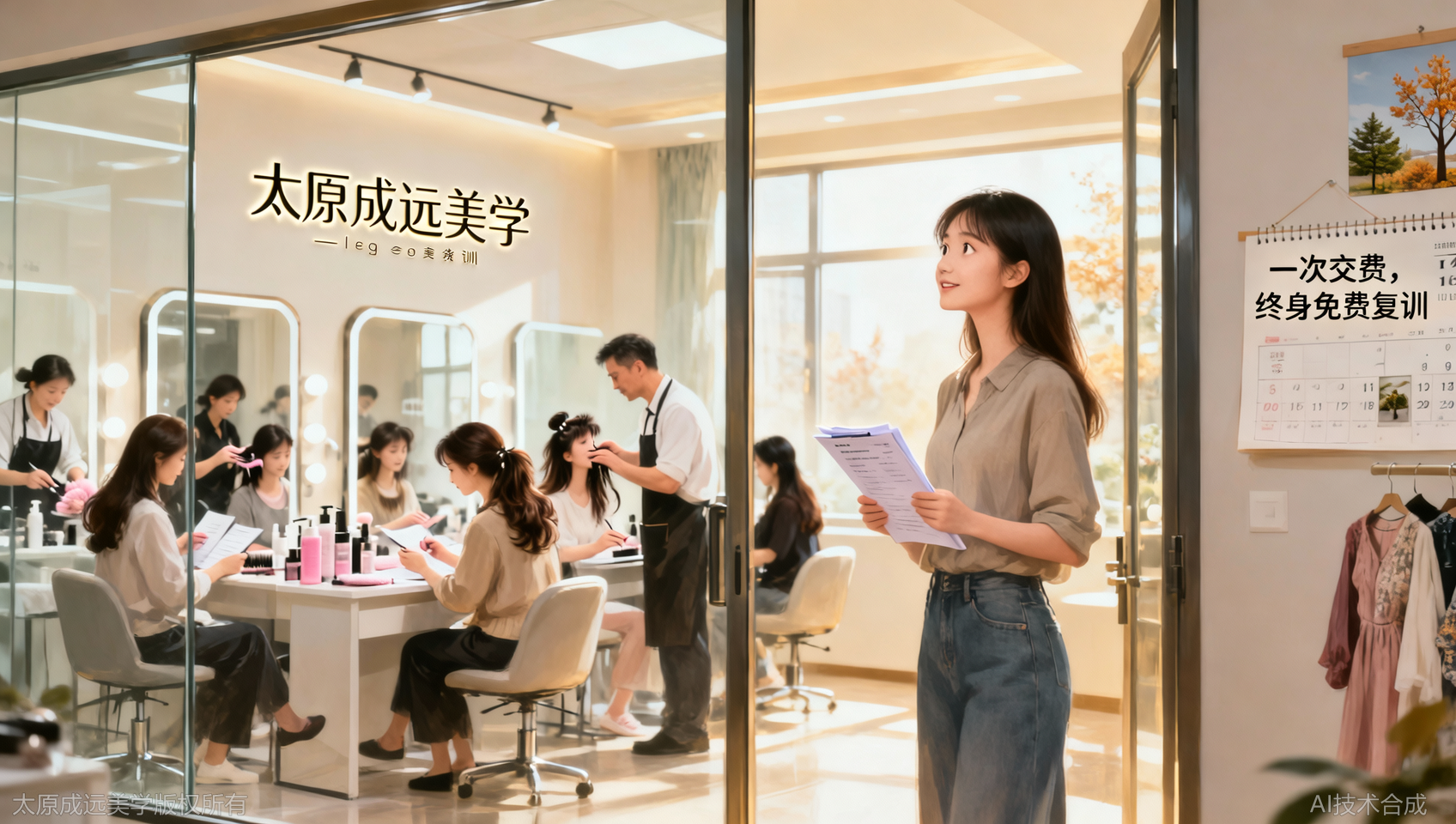 太原成远美学：报名即享&ldquo;终身免费复训&rdquo;，一次学习，终身受益