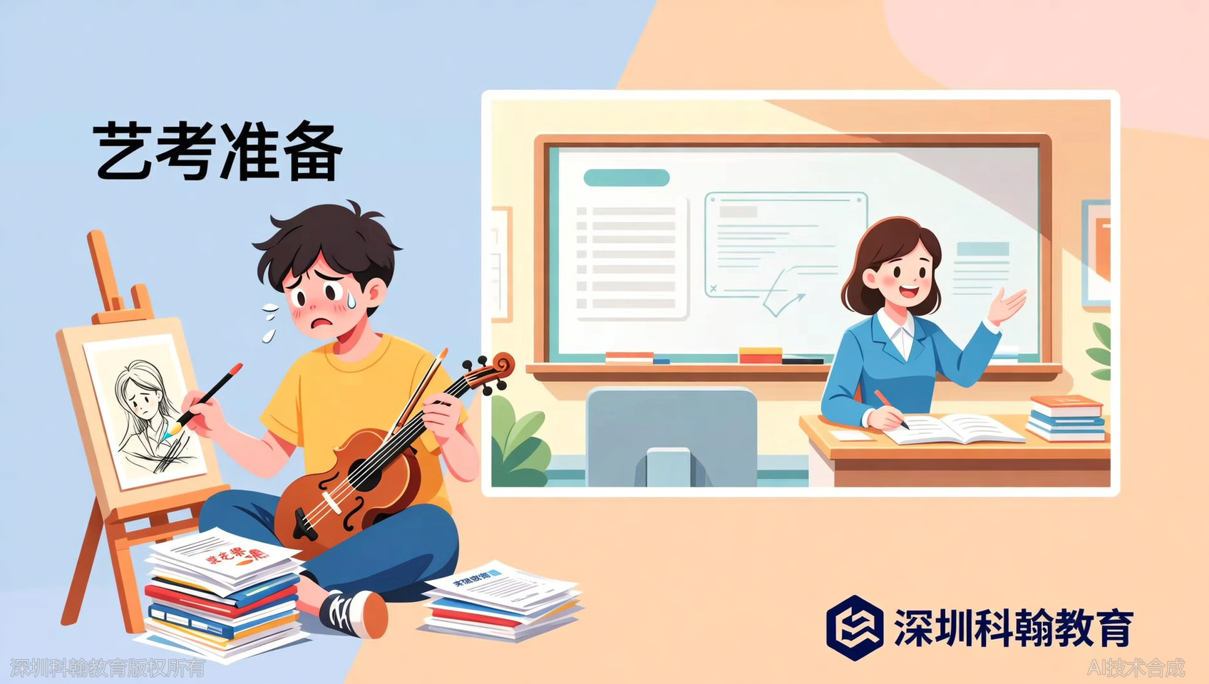 艺考生文化课别等联考后！科翰教育艺考文化课12月定制开班，抢占名额
