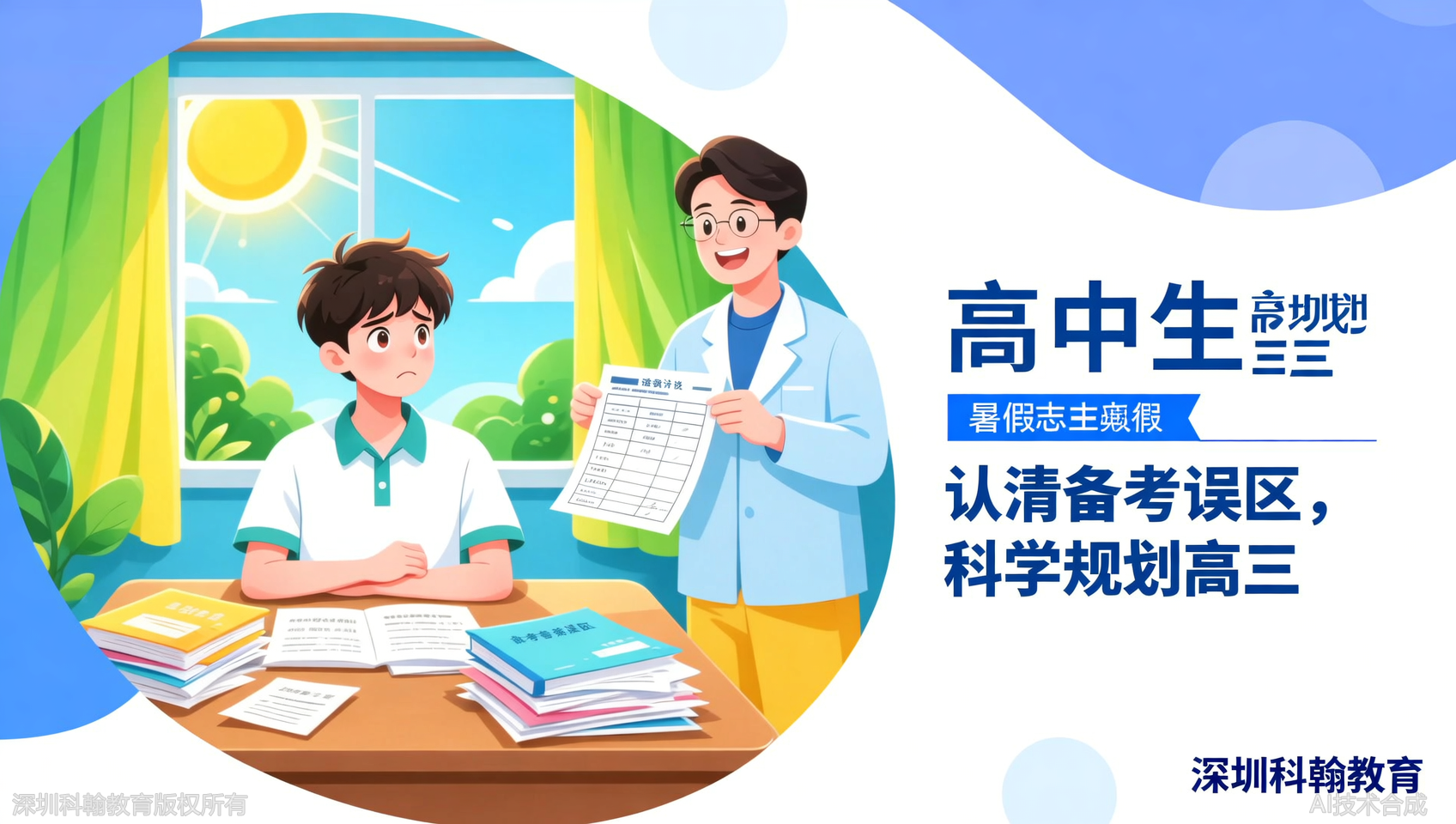 高二升高三的这个暑假，科翰教育提醒：这三大误区正在拖垮你的复习效率