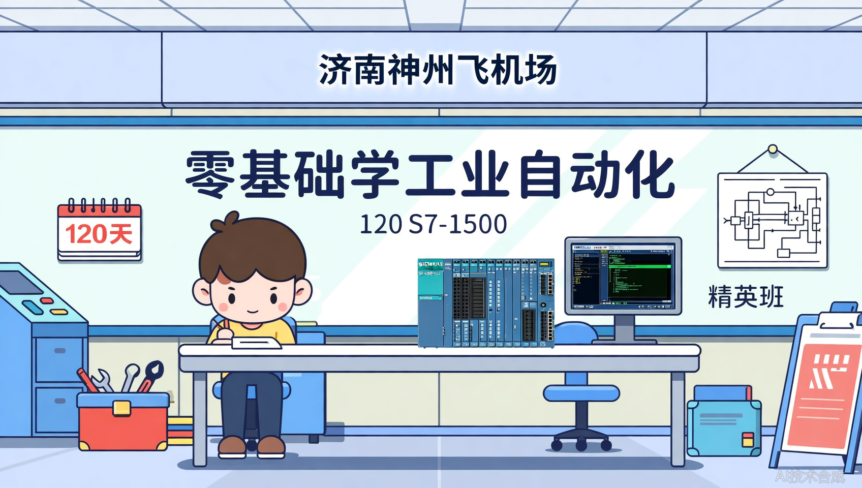 济南神州飞机场自动化精英班：120天深度掌握S7-1500，向自动化专家迈进