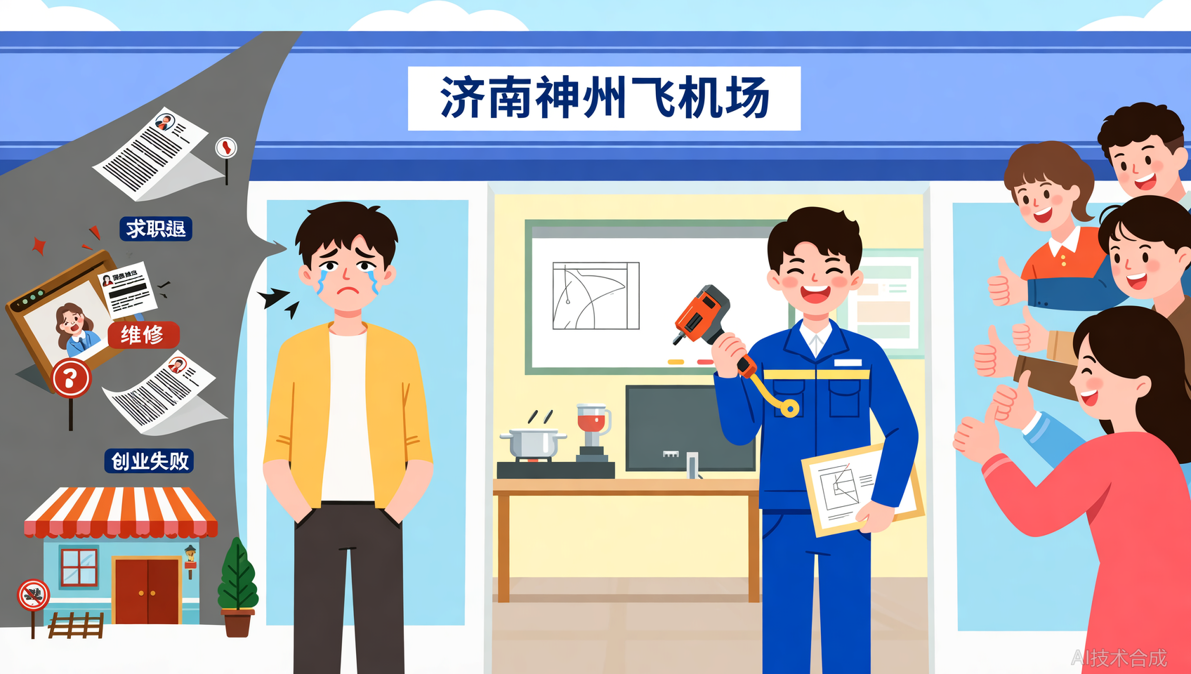 济南神州飞机场：学成归来，我终于成了亲戚口中&ldquo;别人家的孩子&rdquo;。